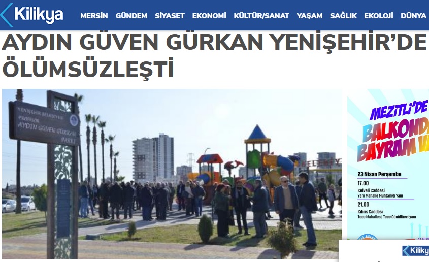 Aydın Güven Gürkan Yenişehir’de ölümsüzleşti