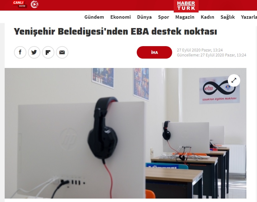 Yenişehir Belediyesinden ‘EBA Destek Noktası’