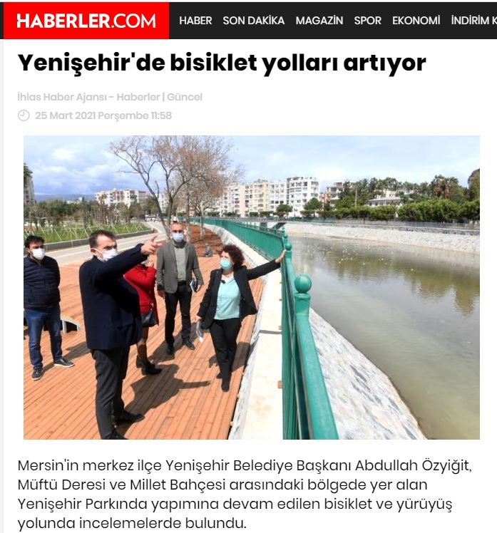Yenişehir’de bisiklet yolları artıyor