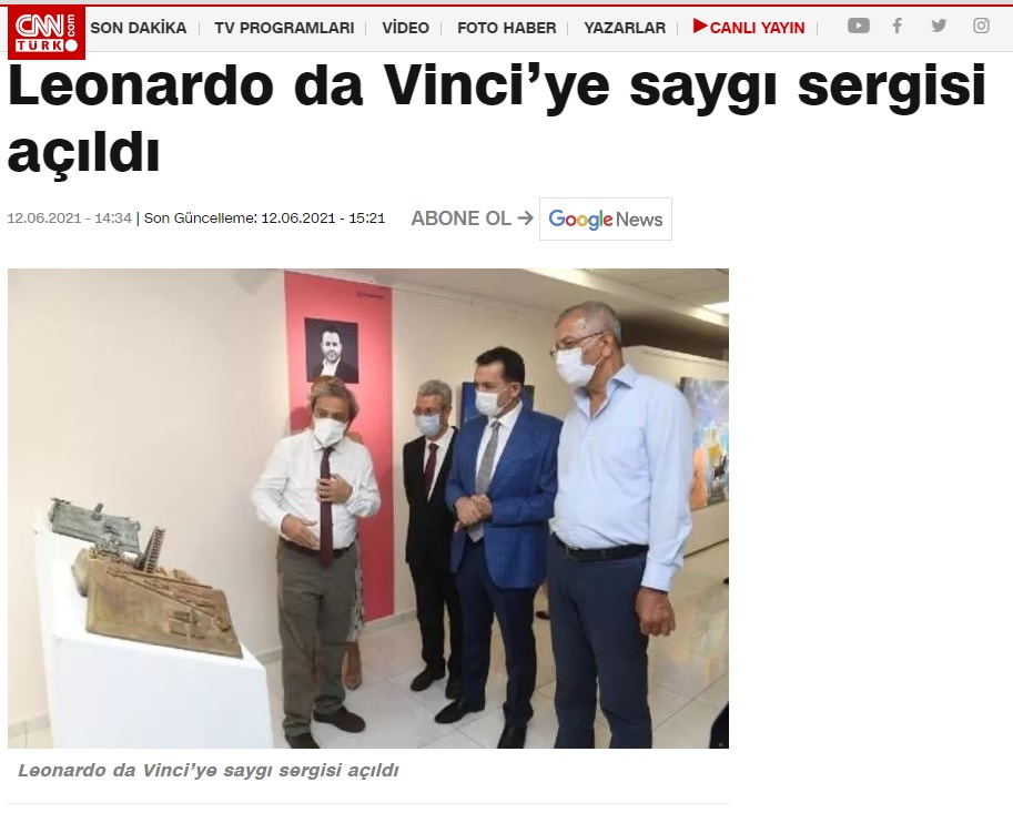 Leonardo da Vinci’ye saygı sergisi açıldı