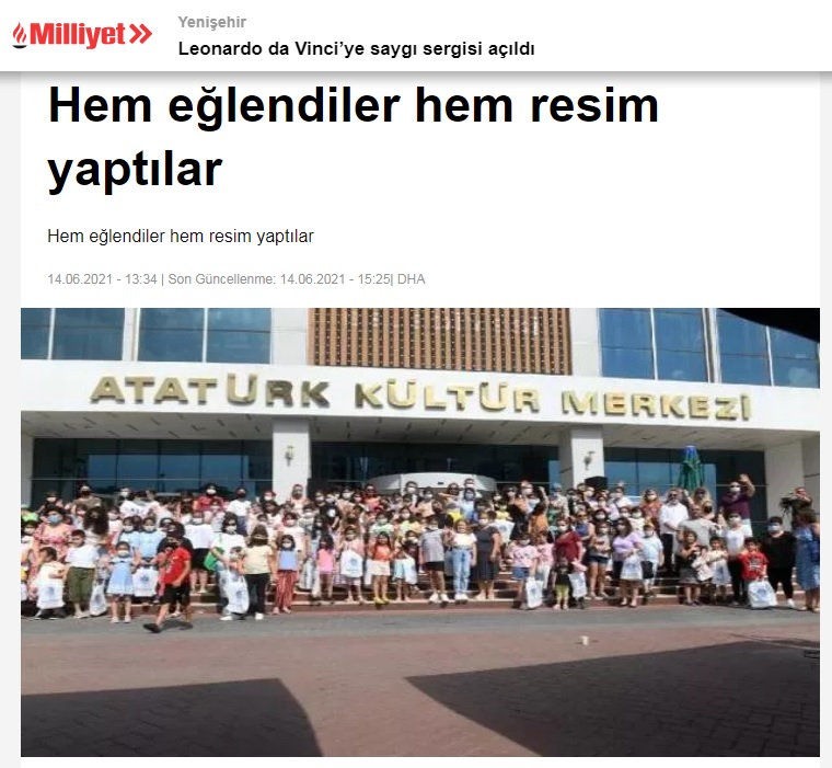 Hem eğlendiler hem resim yaptılar