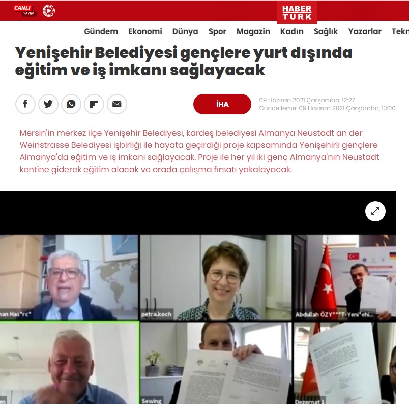 Yenişehir Belediyesi gençlere yurt dışında eğitim ve iş imkânı sağlayacak