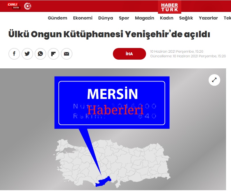 Ülkü Ongun Kütüphanesi açıldı