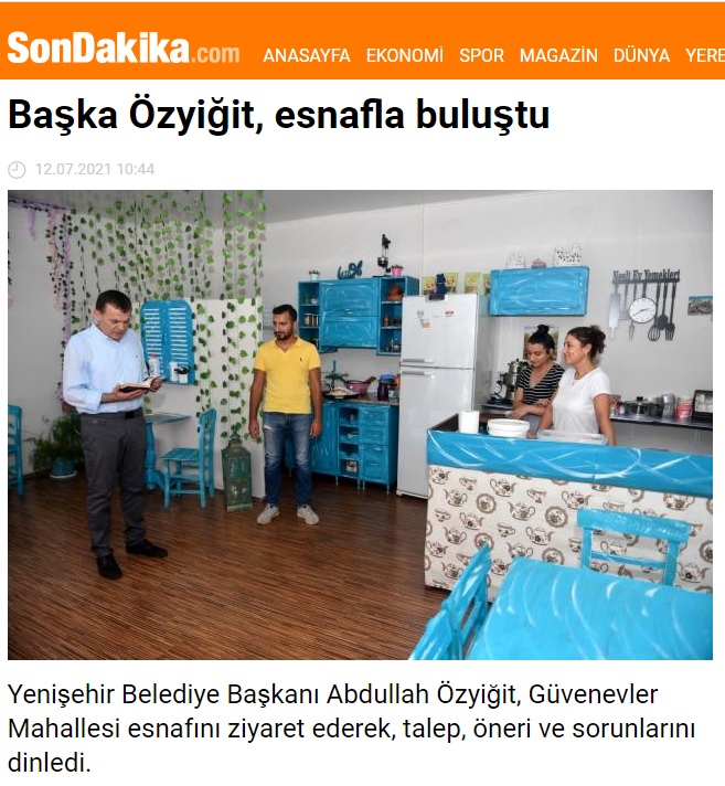 Başkan Özyiğit’ten esnaf ziyareti