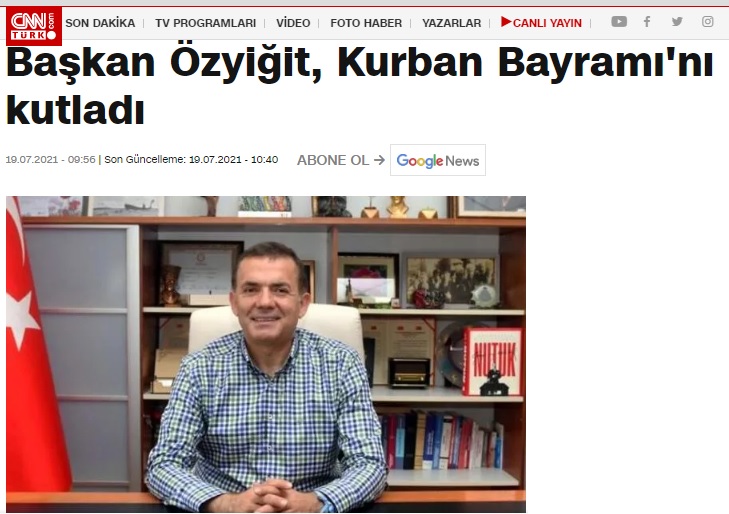 Başkan Özyiğit, Kurban Bayramı’nı kutladı