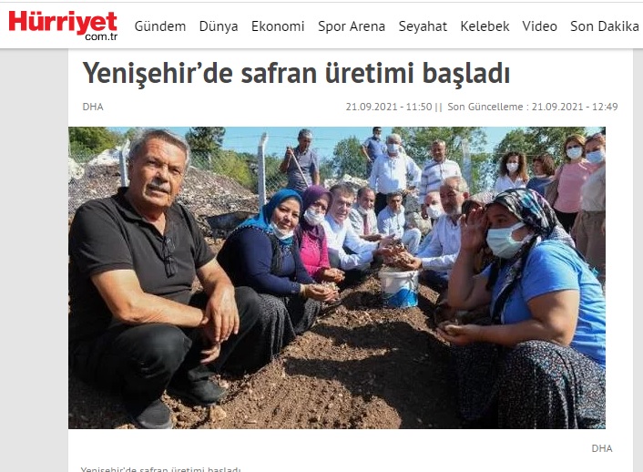 Dünyanın en pahalı bitkisi için Yenişehir’de üretim başladı