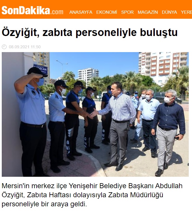 Başkan Özyiğit, zabıta personeliyle buluştu