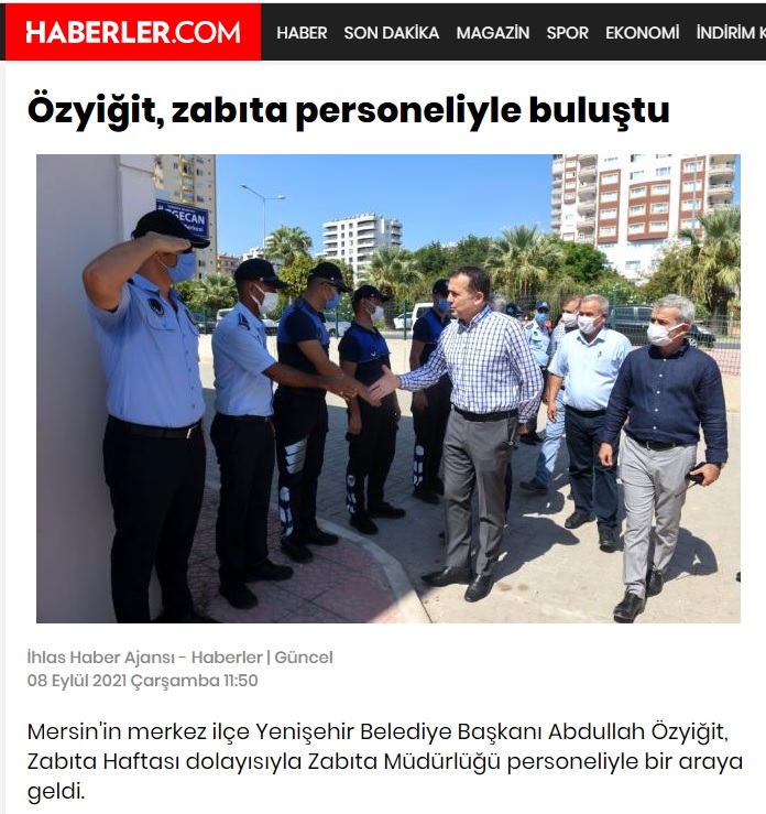 Başkan Özyiğit, zabıta personeliyle buluştu