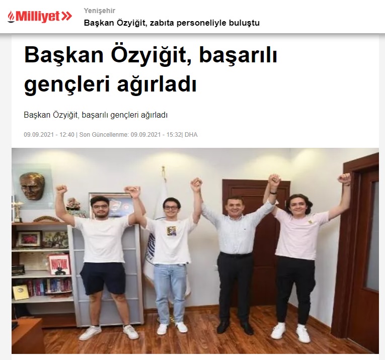 Başkan Özyiğit, Yenişehir’in gururu gençleri ağırladı