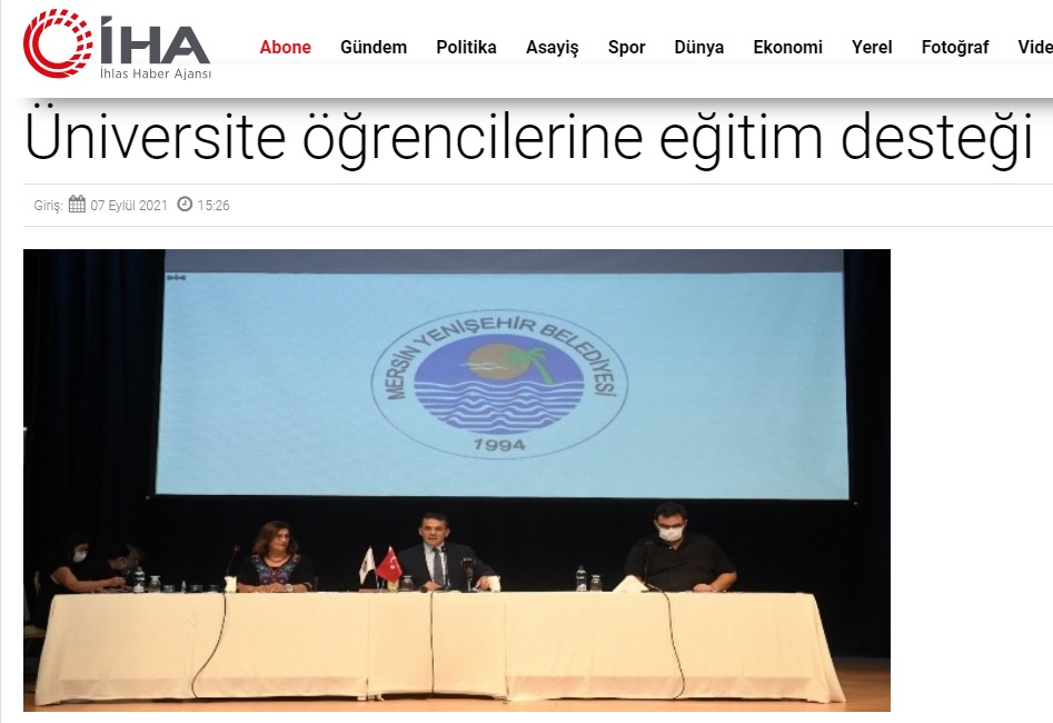Yenişehir Belediyesinden üniversite öğrencilerine eğitim desteği