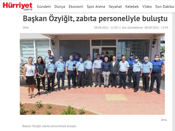 Başkan Özyiğit, zabıta personeliyle buluştu