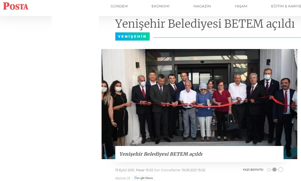 Yenişehir Belediyesi BETEM açıldı