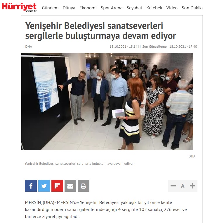 Yenişehir Belediyesi sanatseverleri sergilerle buluşturmaya devam ediyor