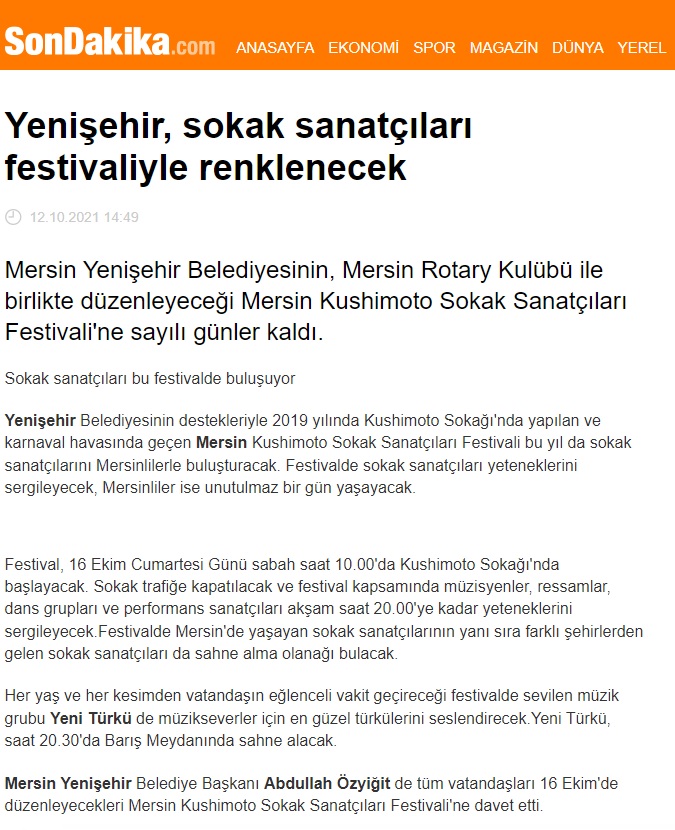 Yenişehir, sokak sanatçıları festivaliyle renklenecek