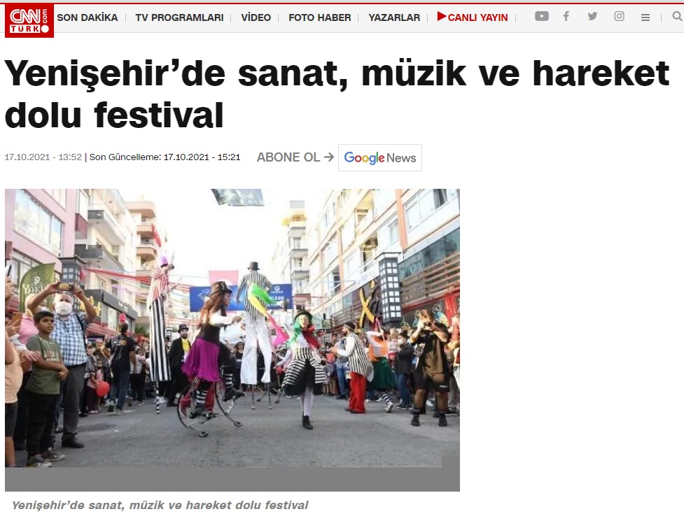 Yenişehir’de sanat, müzik ve hareket dolu festival