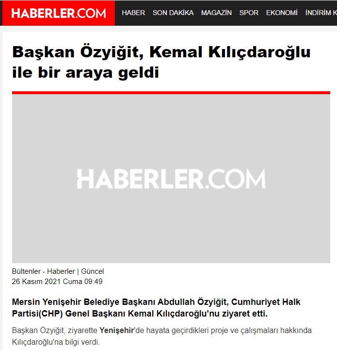 Başkan Özyiğit, Kemal Kılıçdaroğlu ile bir araya geldi