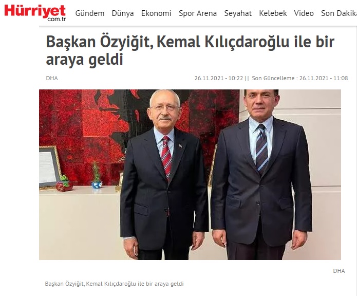 Başkan Özyiğit, Kemal Kılıçdaroğlu ile bir araya geldi