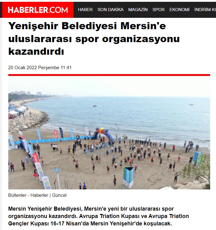 Yenişehir Belediyesi Mersin'e uluslararası spor organizasyonu kazandırdı