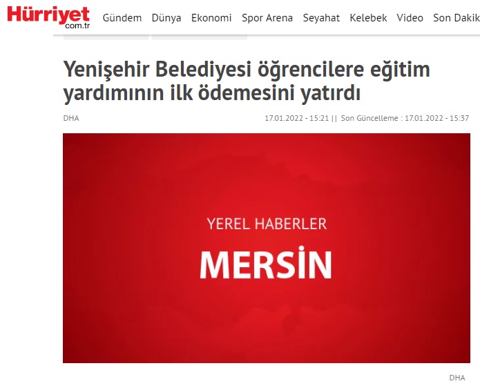 Yenişehir Belediyesi öğrencilere eğitim yardımının ilk ödemesini yatırdı