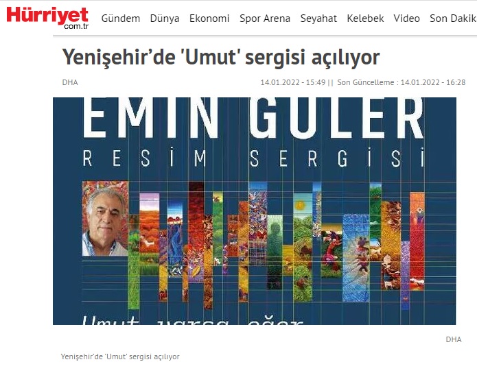 Yenişehir’de “Umut” sergisi açılıyor