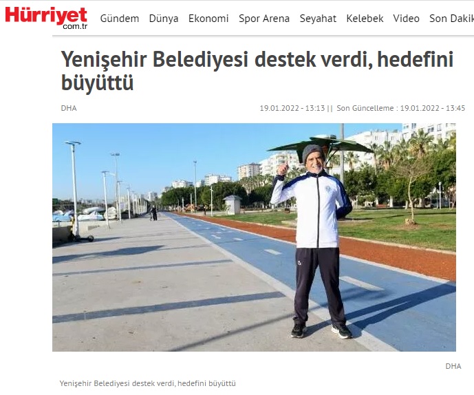 Mersin Yenişehir Belediyesi destek verdi, hedefini büyüttü