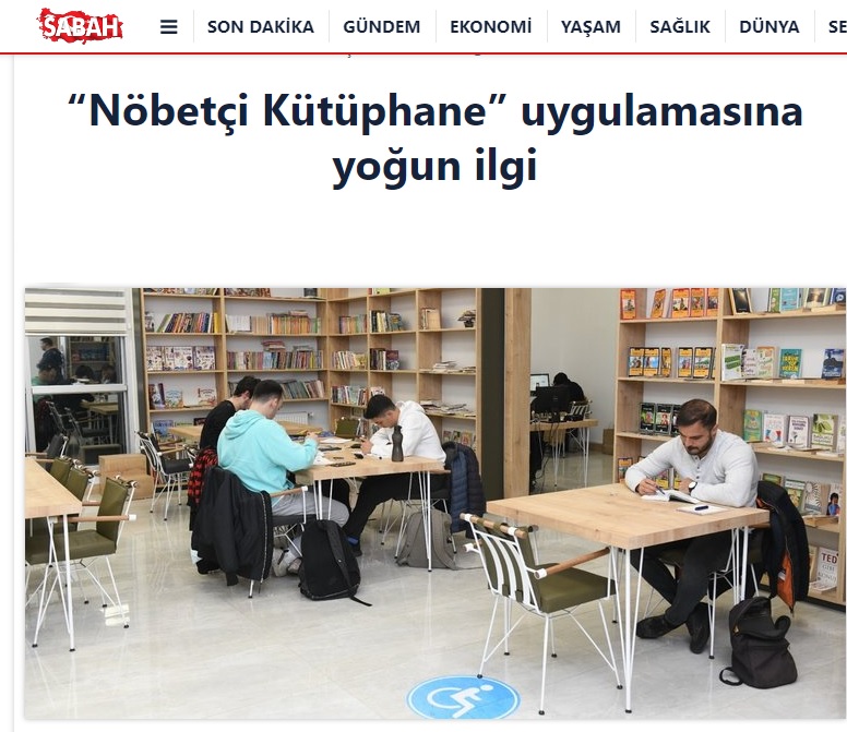 Yenişehir Belediyesinin “Nöbetçi Kütüphane” uygulamasına yoğun ilgi