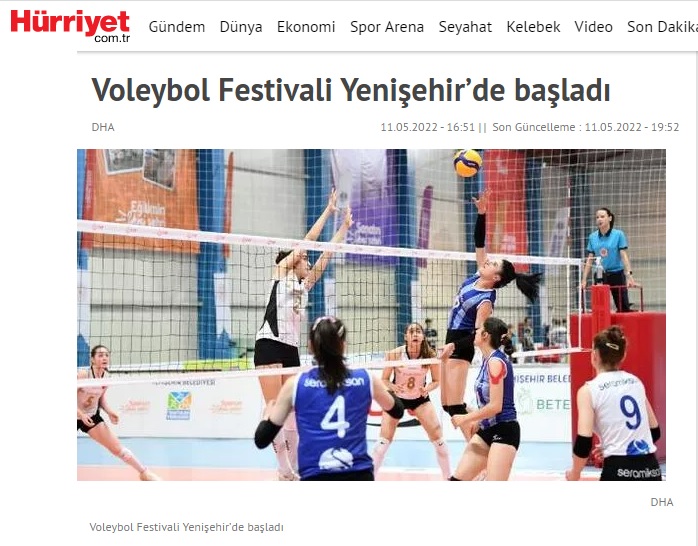 Voleybol Festivali Yenişehir’de başladı
