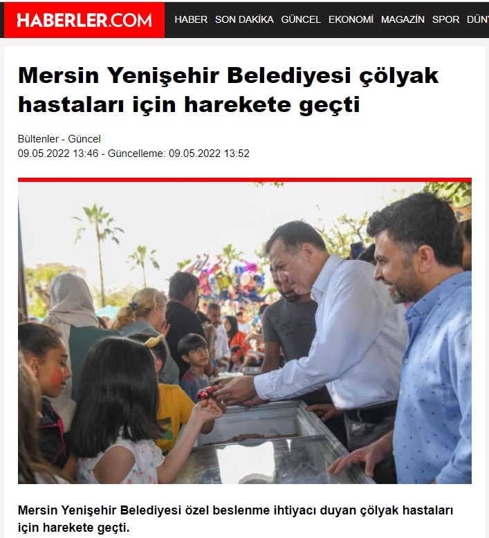 Başkan Abdullah Özyiğit’ten çölyak hastalarına müjde