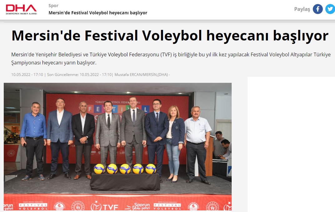 Festival Voleybol heyecanı Yenişehir’de yarın başlıyor