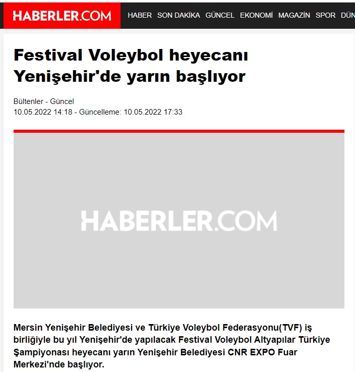 Festival Voleybol heyecanı Yenişehir’de yarın başlıyor