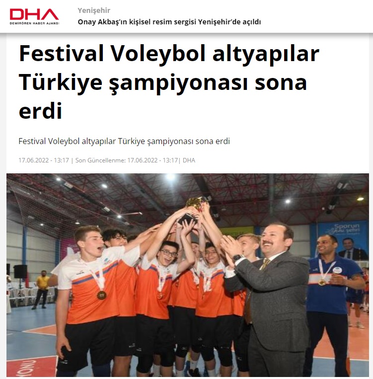 Festival Voleybol 4 bin 500 sporcunun katılımıyla sona erdi