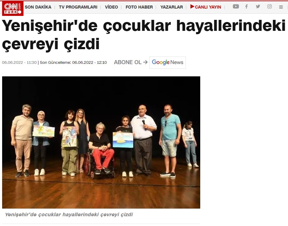 Çocuklar Yenişehir’de hayallerindeki çevreyi çizdi