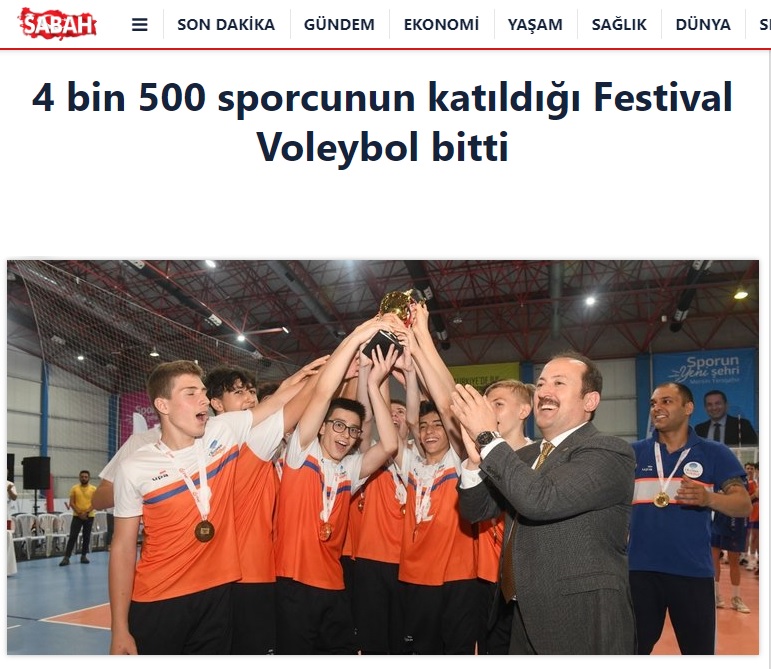 Festival Voleybol 4 bin 500 sporcunun katılımıyla sona erdi