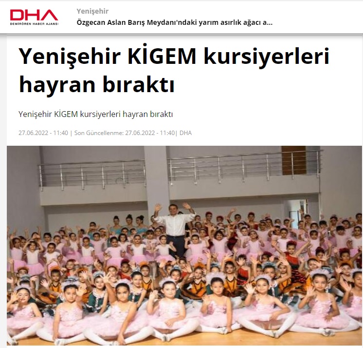 Yenişehir KİGEM kursiyerleri hayran bıraktı