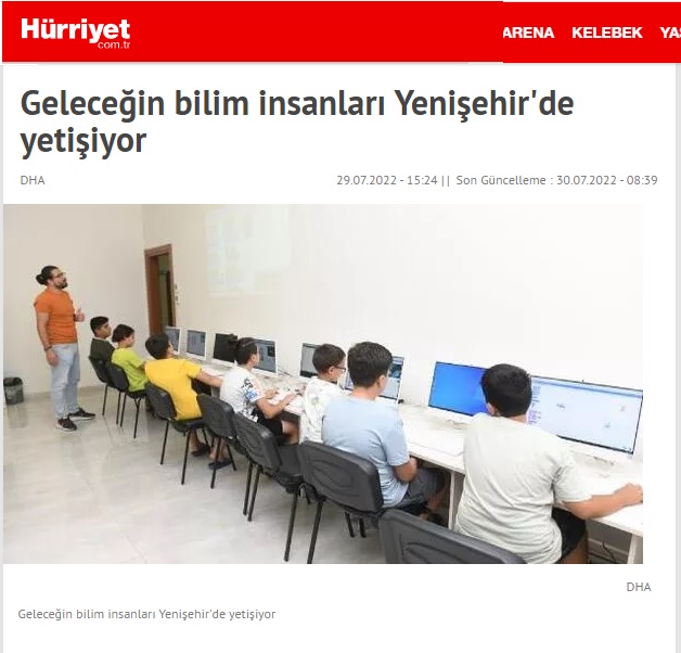 Geleceğin bilim insanları Yenişehir'de yetişiyor