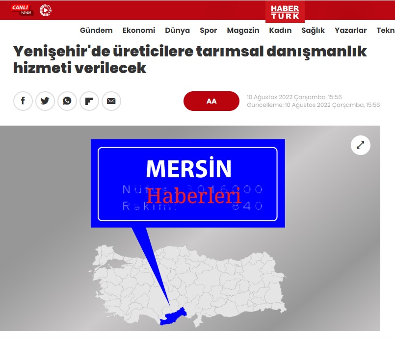 Yenişehir Belediyesi tarımsal danışmanlık hizmeti verecek