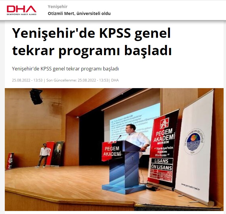 Yenişehir’de KPSS genel tekrar programı başladı