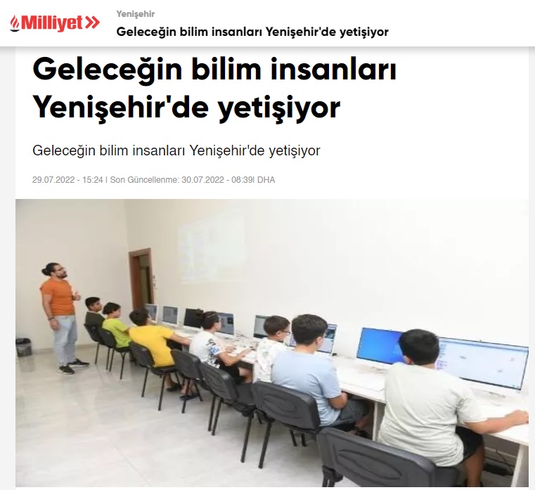 Geleceğin bilim insanları Yenişehir'de yetişiyor
