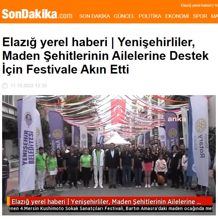 Festivalde elde edilen gelir maden şehitlerinin ailelerine bağışlanacak