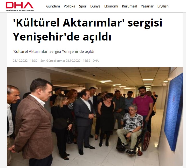 “Kültürel Aktarımlar” sergisi Yenişehir’de açıldı