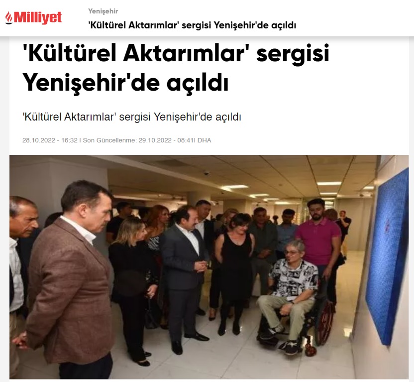 “Kültürel Aktarımlar” sergisi Yenişehir’de açıldı