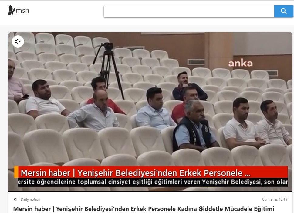 Yenişehir Belediyesinden erkek personele kadına şiddetle mücadele eğitimi