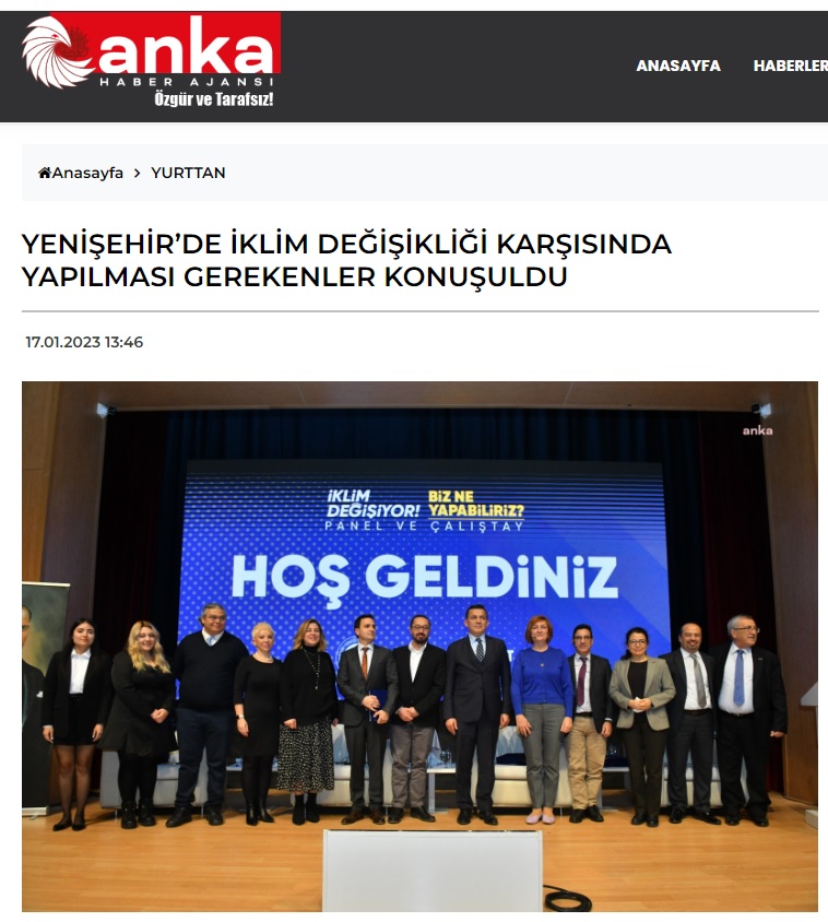 Yenişehir’de iklim değişikliği karşısında yapılması gerekenler konuşuldu