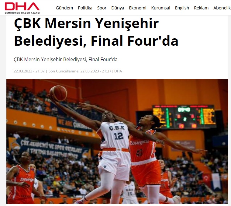 ÇBK Mersin Yenişehir Belediyesi, Final Four'da