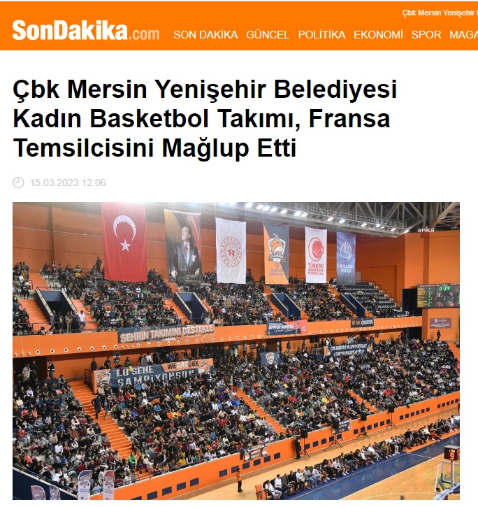 ÇBK Mersin Yenişehir Belediyesi Avrupa şampiyonluğuna adım adım