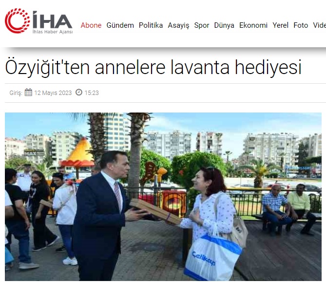 Başkan Özyiğit’ten annelere “Bahar sizinle bir başka güzel olacak”