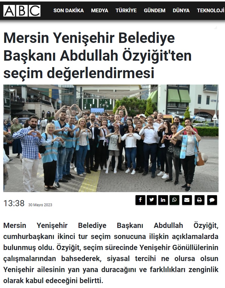 Başkan Özyiğit, “Siyasi tercihi ne olursa olsun Yenişehir ailesi daima yan yana duracak”