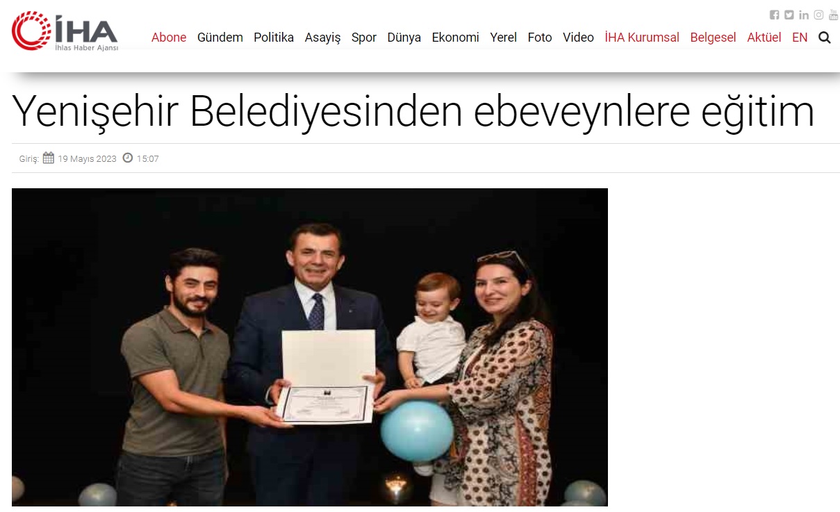 Yenişehir Belediyesi ebeveynleri eğiterek, çocuklara destek veriyor