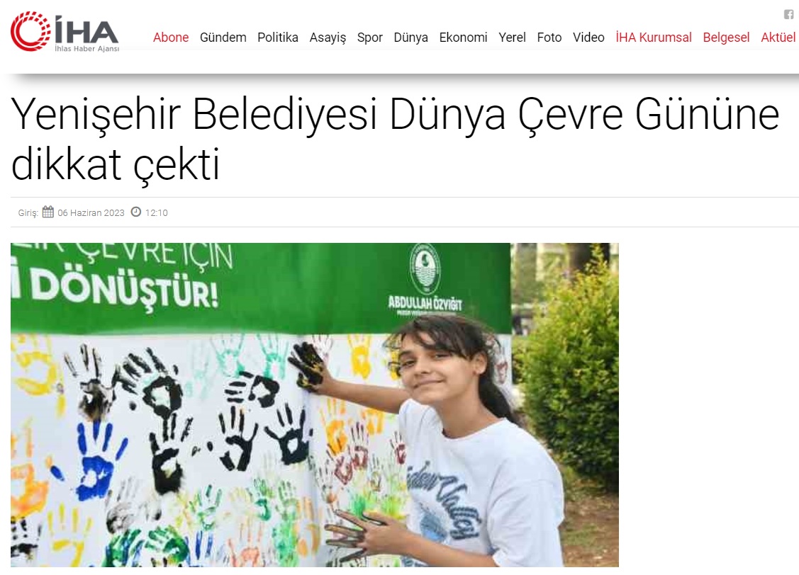 Yenişehir Belediyesi Dünya Çevre Günü’nde fark yarattı