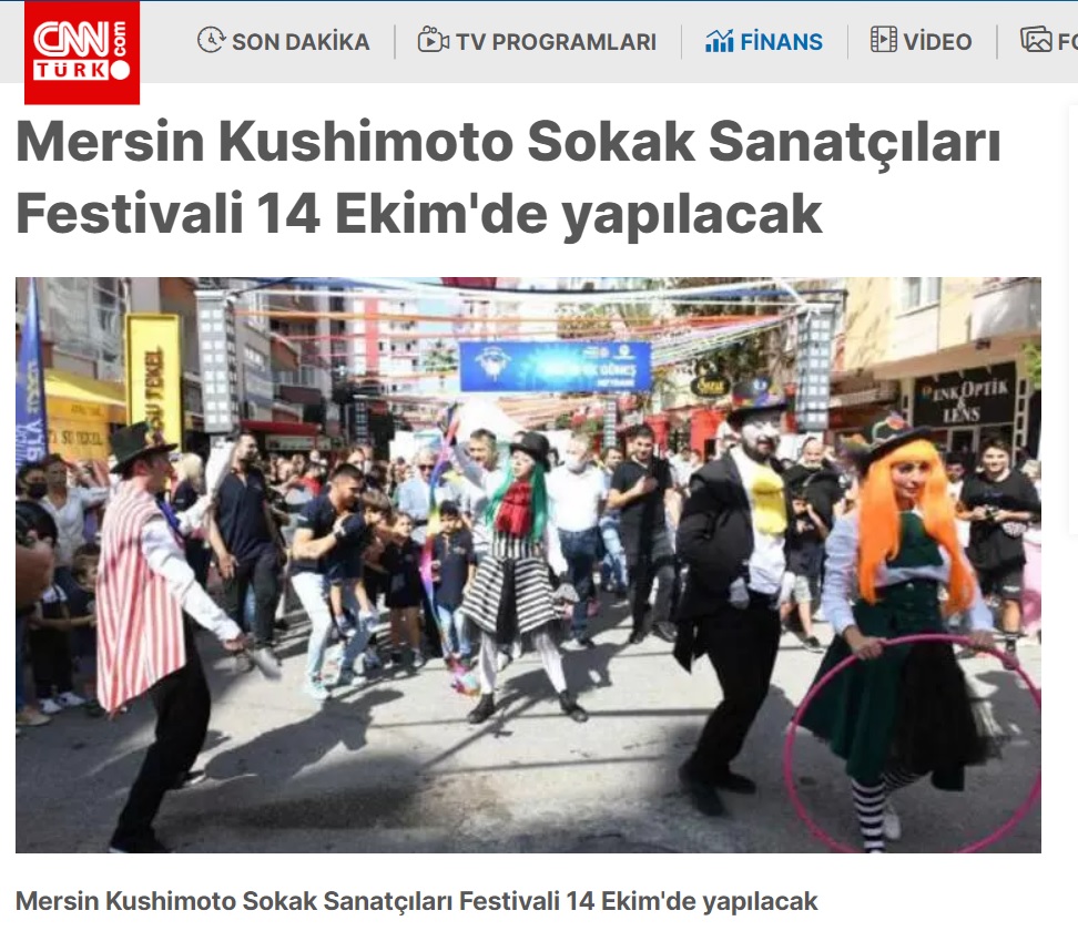 5. Mersin Kushimoto Sokak Sanatçıları Festivali 14 Ekim’de yapılacak